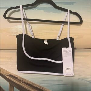ALO Yoga Black and White Bra Tank